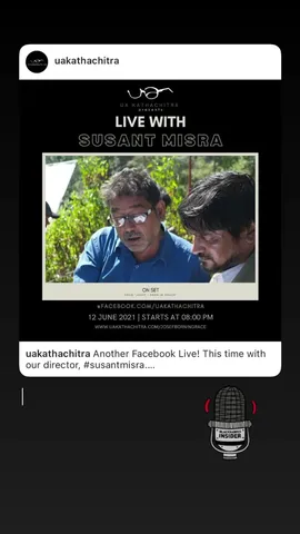 Hosting my second Facebook Live with director Susant Misra tomorrow! See you there (bring your questions)!