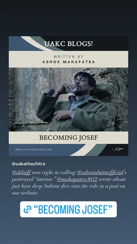 @ddniff was right in calling @subratduttaofficial's portrayal "intense." @mahapatra1012 wrote about just how deep Subrat dive into the role in a post on our website.